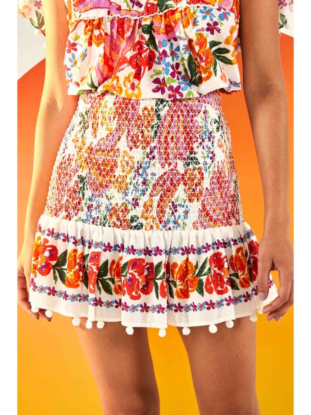NEW Farm Rio Spring Bananas Mini Skirt Medium - Picture 9 of 17